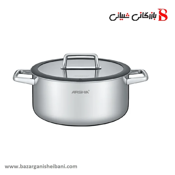 قابلمه استیل کف لیزری عرشیا 18سانتی متری مدل SS050-3538